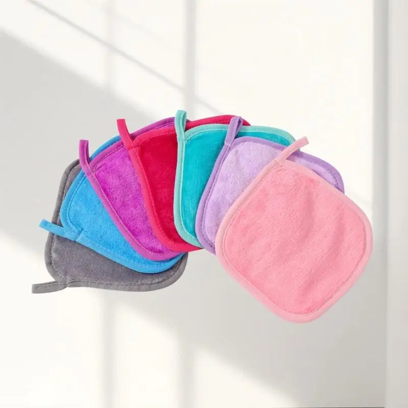 7 Washable Cotton Wash Mitt Washcloths Everyday Travel Use