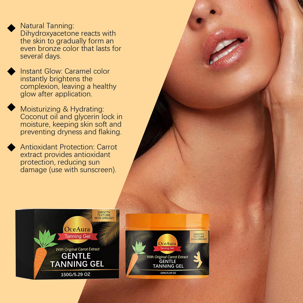 OceAura Carroten Tanning Gel – Streak-Free Sunless Self-Tanner Self Tanner Gel Zpaxo