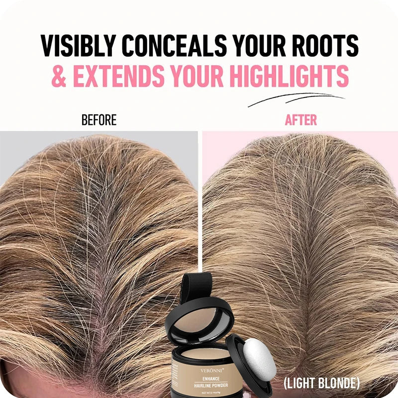 Fluffy Hairline Powder Concealer Temporary Hair Fibers black Hair Root Cover Up Gray Coverage Hairline Shadow Powder Instantly Zpaxo