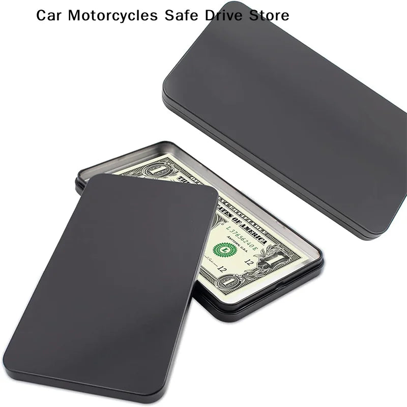 CMPaper Money Holder Tinplate Currency Tray Small Metal Cash Storage