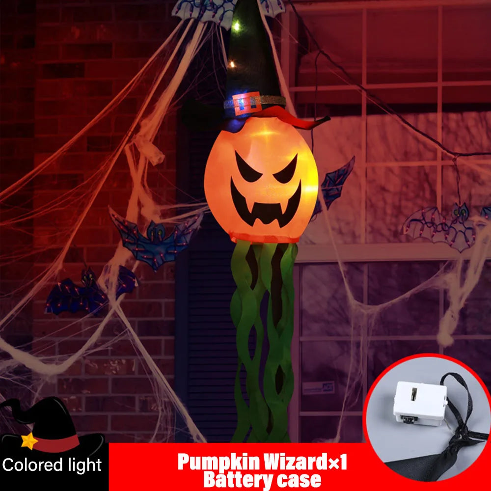 Halloween Glowing Lanterns String Lights Pumpkin Genie Gypsy Ghost Zpaxo Multicolor 5PCS
