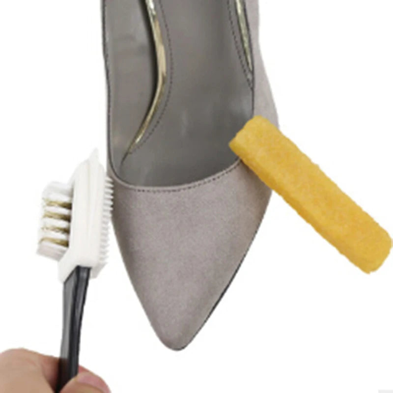 Leather Stain Cleaner Suede Shoe Brush 3 Side Cleaning Rubber Eraser