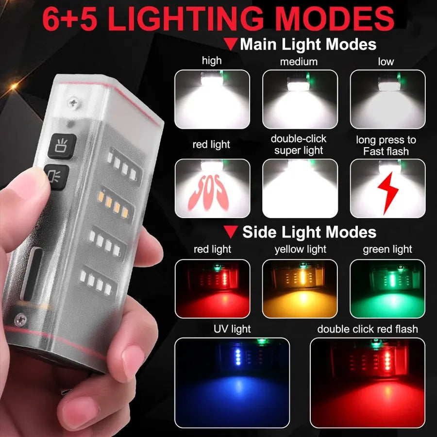 POCKETMAN 4-in-1 Rechargeable LED Flashlight | Camping & Outdoor