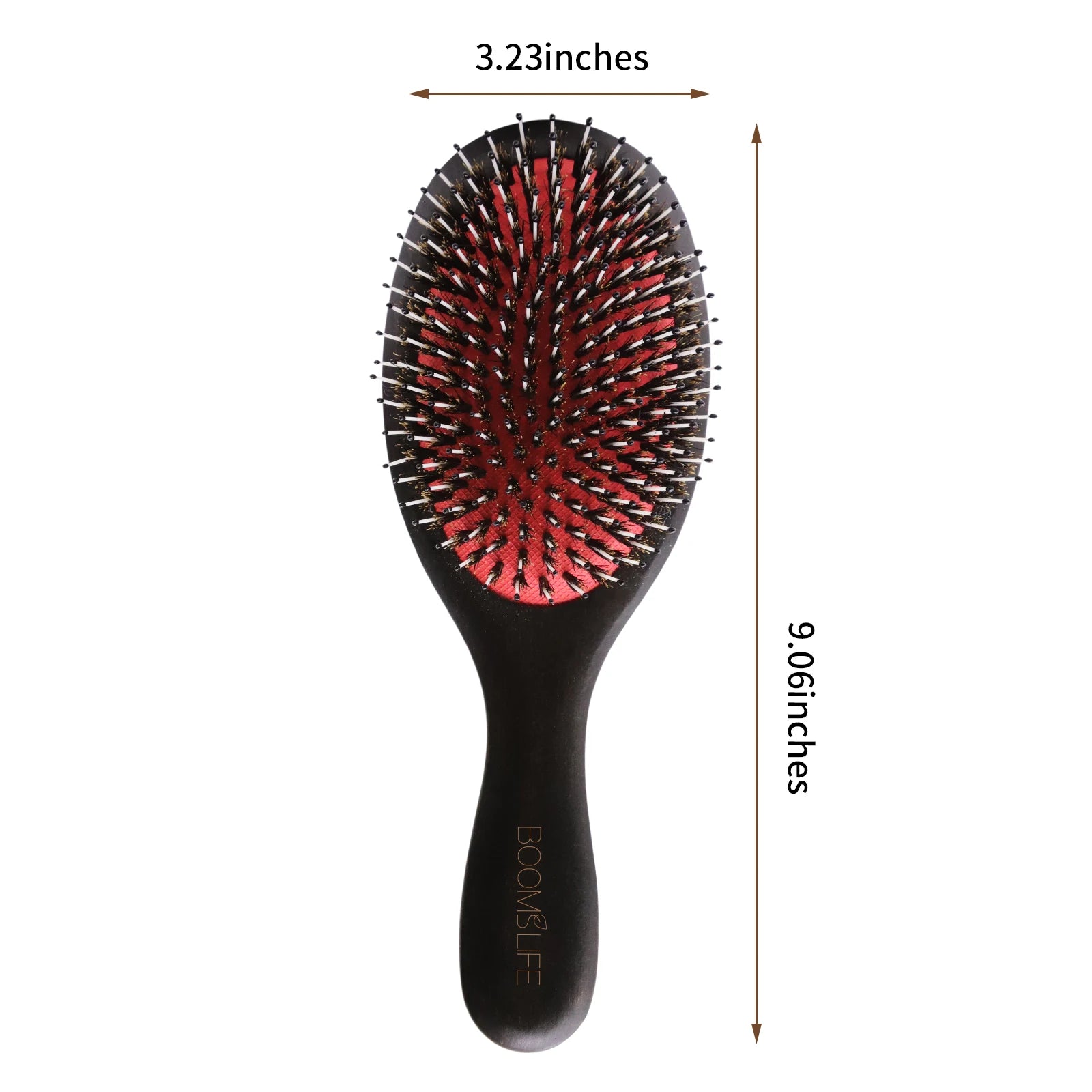 Steel Hair Brush Women Custom Name Wood Hair Brush Metal Stainless Pin Hairbrush Head Scalp Massage Comb Brosse Cheveux Femme Zpaxo boar bristles logo China Mainland