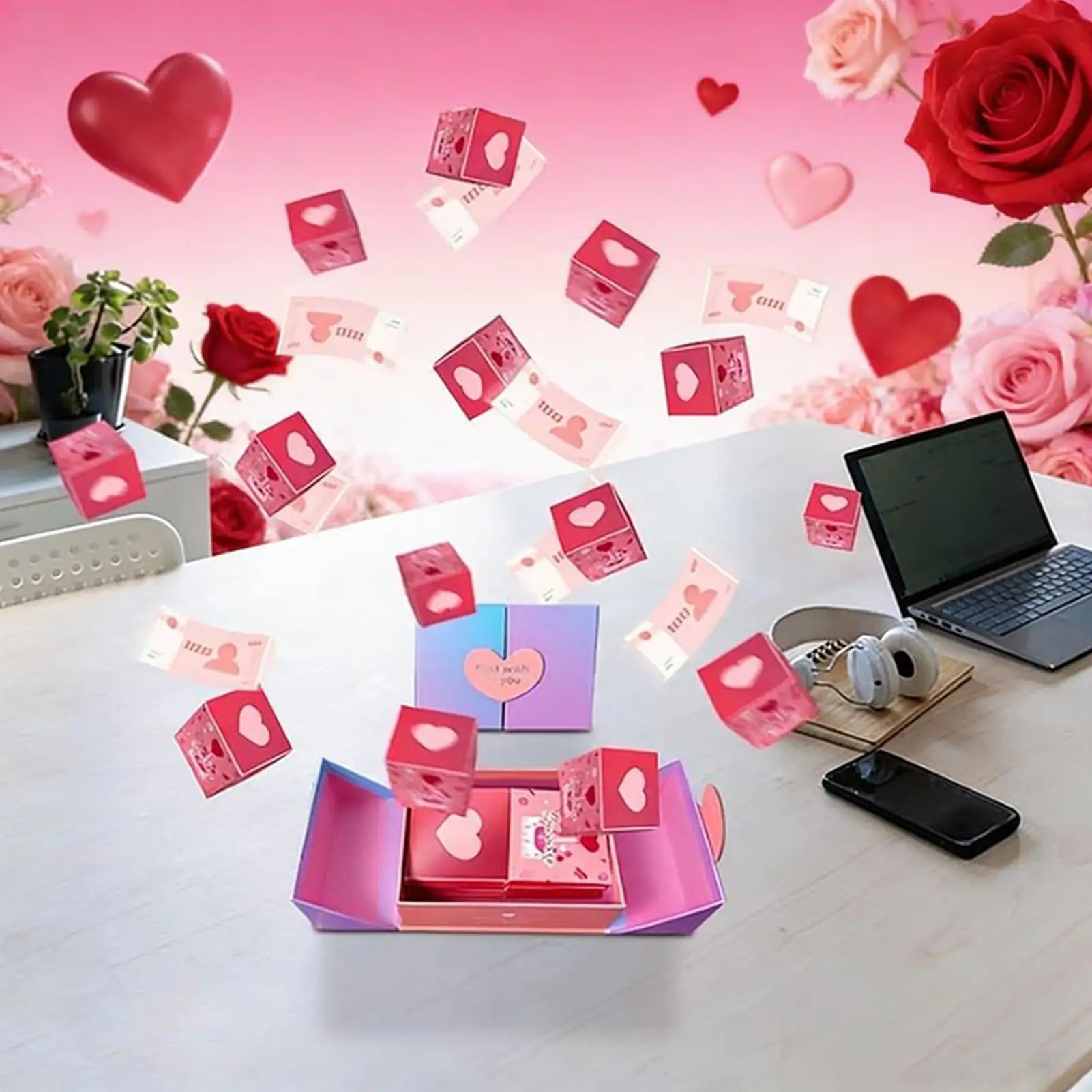Valentines Bounce Box Confession Supplies Red Envelope Birthday
