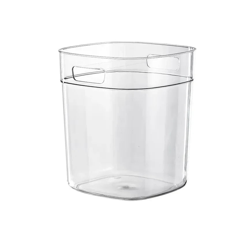 Transparent Plastic Ice Bucket – Portable Champagne Bar Bucket Ice Bucket Zpaxo White