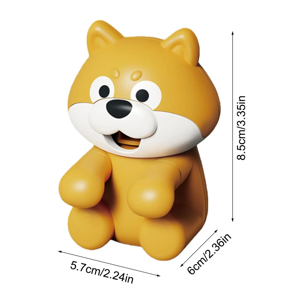 Mini Clip Fan Cute Dog Shape Rechargeable Portable Desk Office Travel