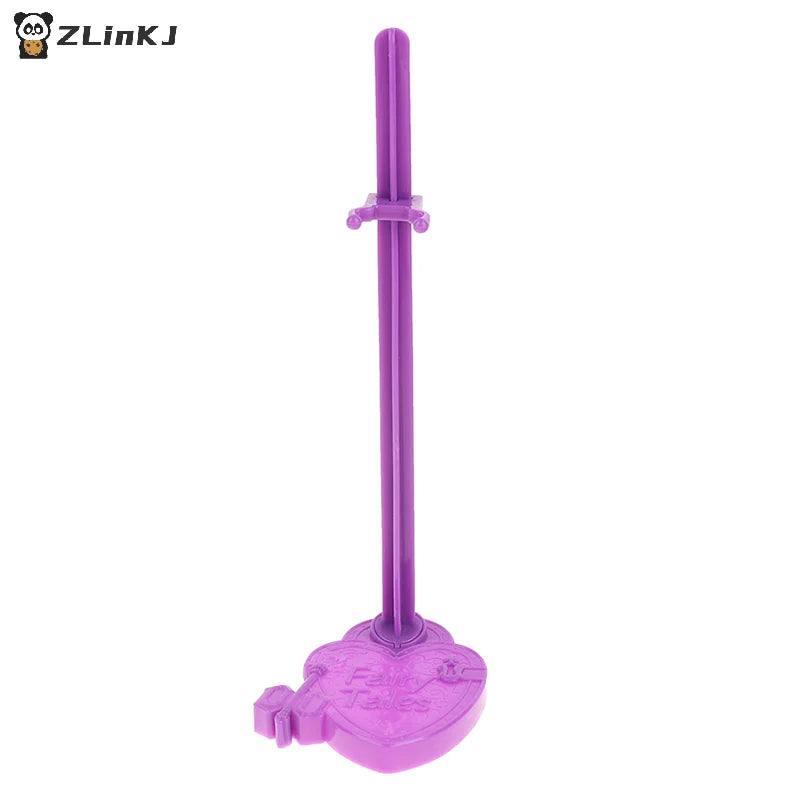 ▶5Pcs/lot Waist Doll Stand Display Holder Model Purple Support Toys Model Accessories Zpaxo