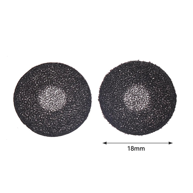 Lot Black Sponge Earmuffs Ear Eartips Headphone Protection Cover Flat Zpaxo 18MM