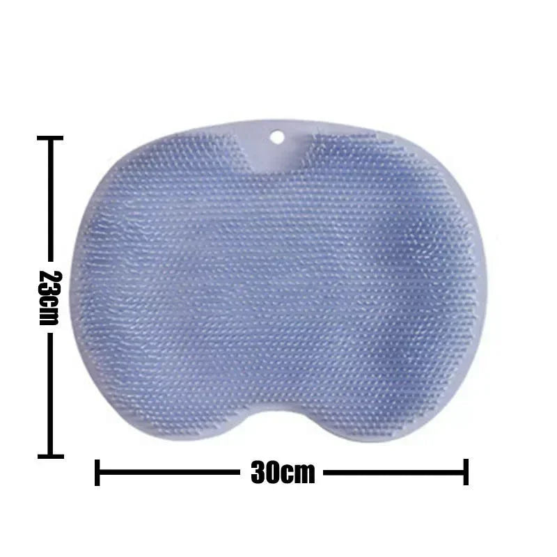 Anti-slip Shower Foot Scrub Massager - Anti-slip, Easy To Clean, Enhanced Exfoliation and Relaxation Bathroom Massage Pad Zpaxo blue mat