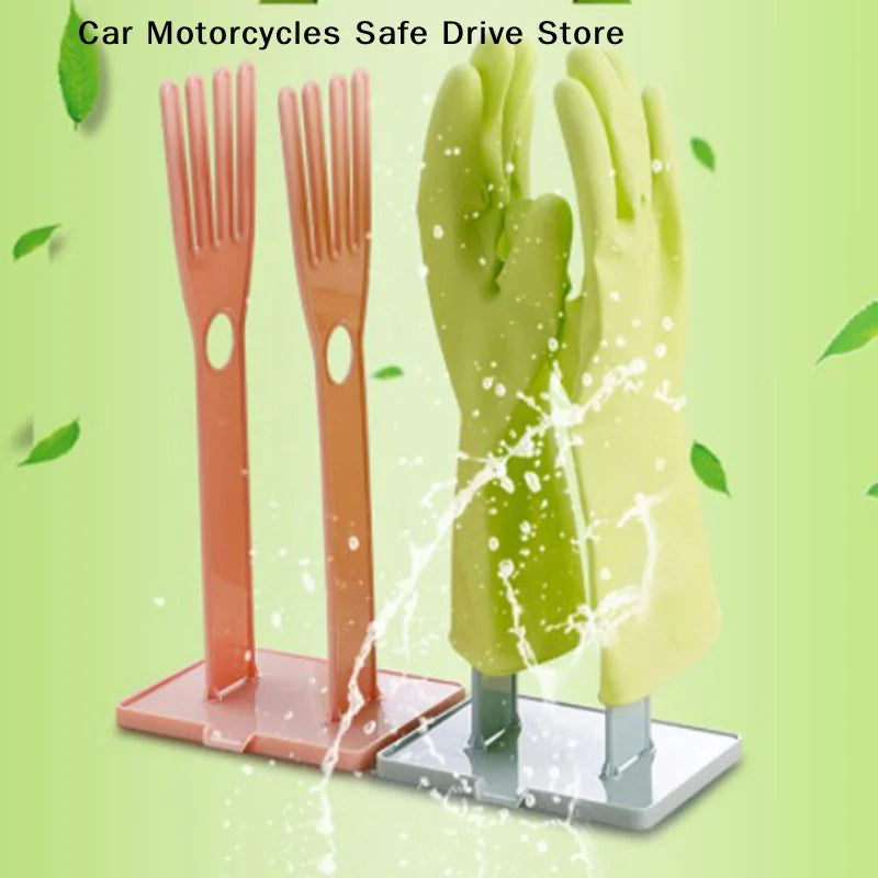 CMDrying Drain Rack Gloves Stand Holder Kitchen Rubber Glove Towel