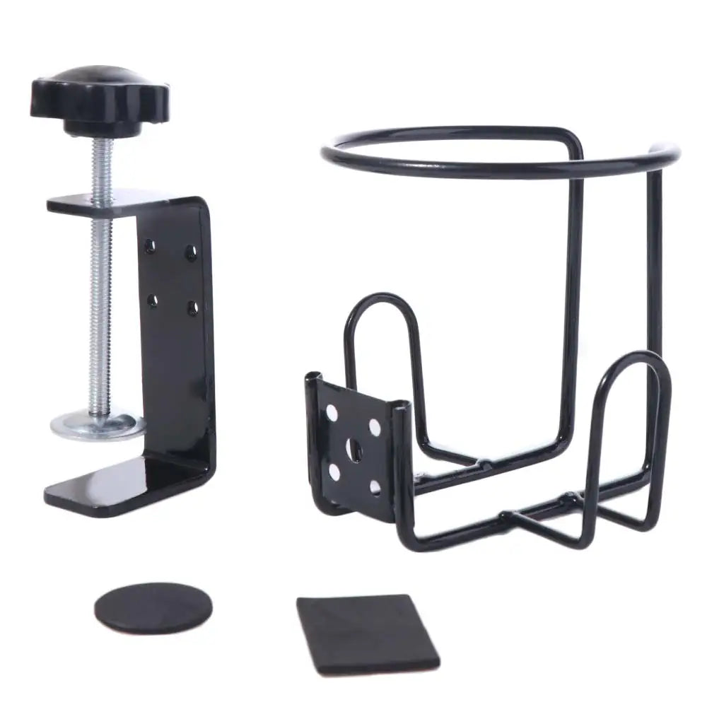 Horizontal Vertical Mount Clip on Table Cup Holder Universal Metal Frame Desk Drinks Bracket Convenient Securely Attach Zpaxo