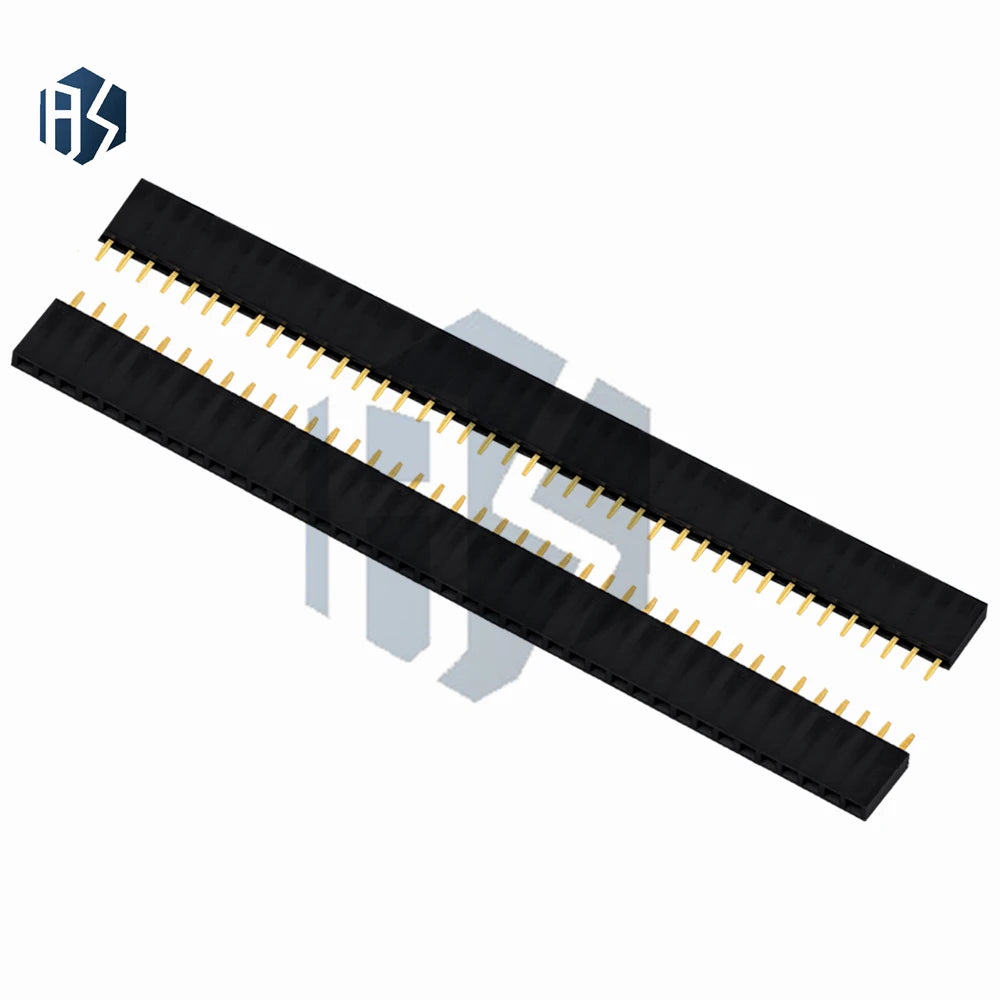 10 Single Row Straight 40-Pin Female Pin Header Pitch Electronics PCB Zpaxo