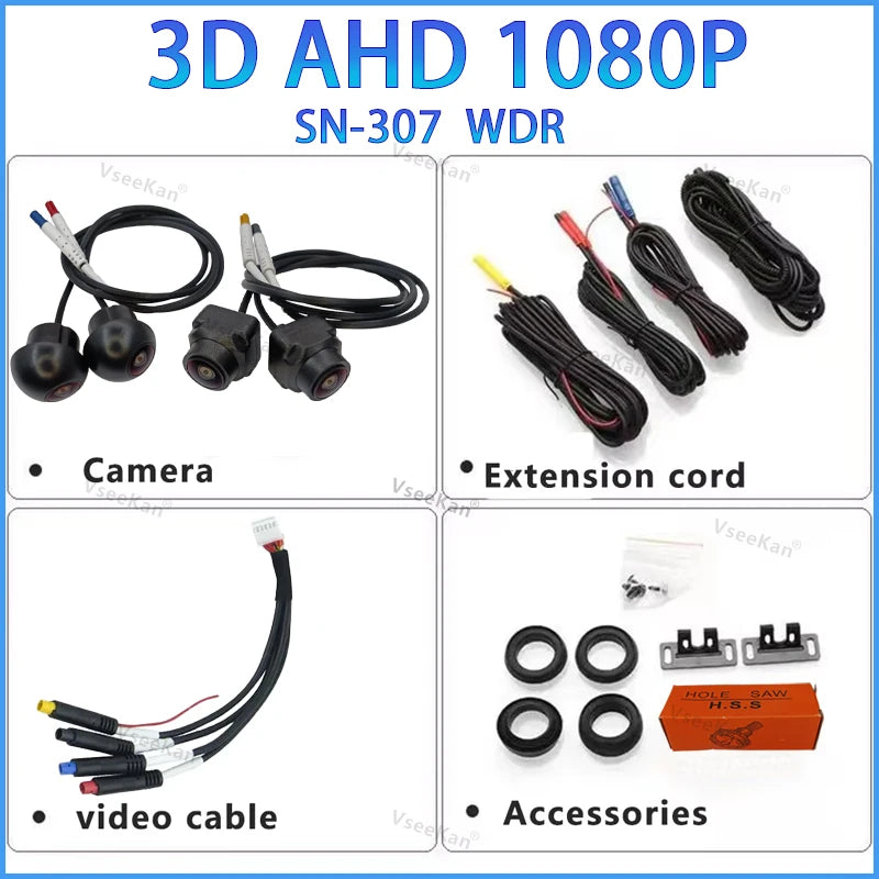 8K AHD1080P 720P 3D 360 Camera Panoramic Surround View Zpaxo 3D AHDSONY1080P China Mainland