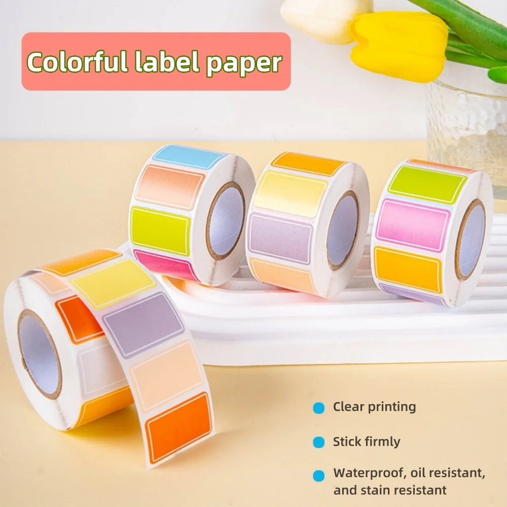 500Pcs Waterproof Blank Label Stickers – Self-Adhesive Name Tags Blank Label Stickers Zpaxo