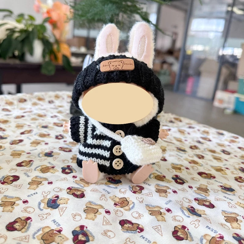 17cm Mini Plush Doll Clothes – Kpop Labubu II Outfit Gift Doll Outfit Accessories Zpaxo