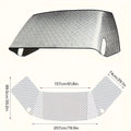 Protector Magnetic Windshield Cover 4 Layers Waterproof Sunshade Zpaxo Silver