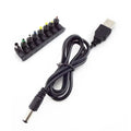 652F USB to DC5521 5.5x2.1mm Power Cord with 8 Connectors for IT Professionals and Zpaxo Elbow 8 piece set US CN