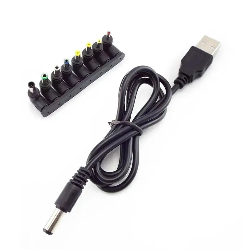 652F USB to DC5521 5.5x2.1mm Power Cord with 8 Connectors for IT Professionals and Zpaxo Elbow 8 piece set US CN
