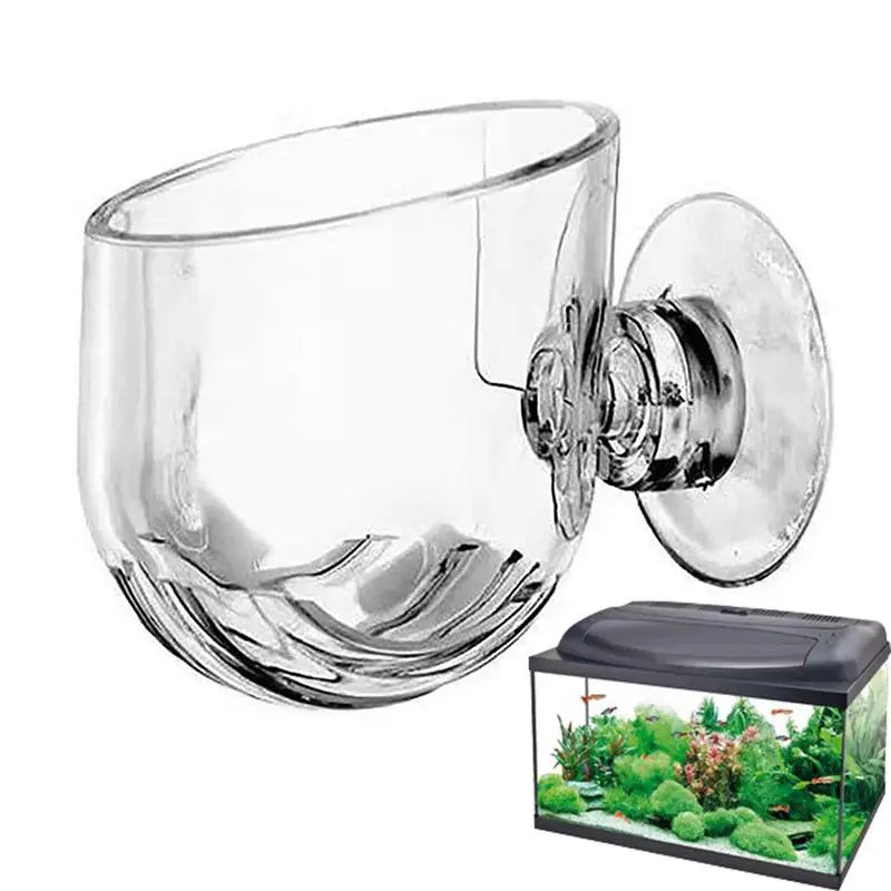 Acrylic Aquatic Plant Cup Suction Holder Aquarium Fish Tank Pot