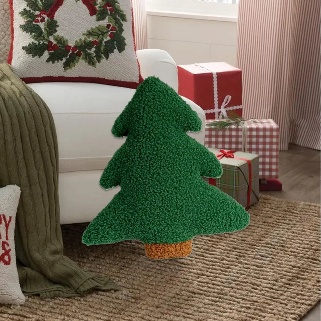 Christmas Tree Pillow Soft Plush Throw Cushion Sofa Bed Couch Bedroom