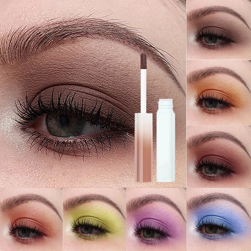 Matte Liquid Eyeshadow Waterproof Long Lasting Easy Eye Contour Blush