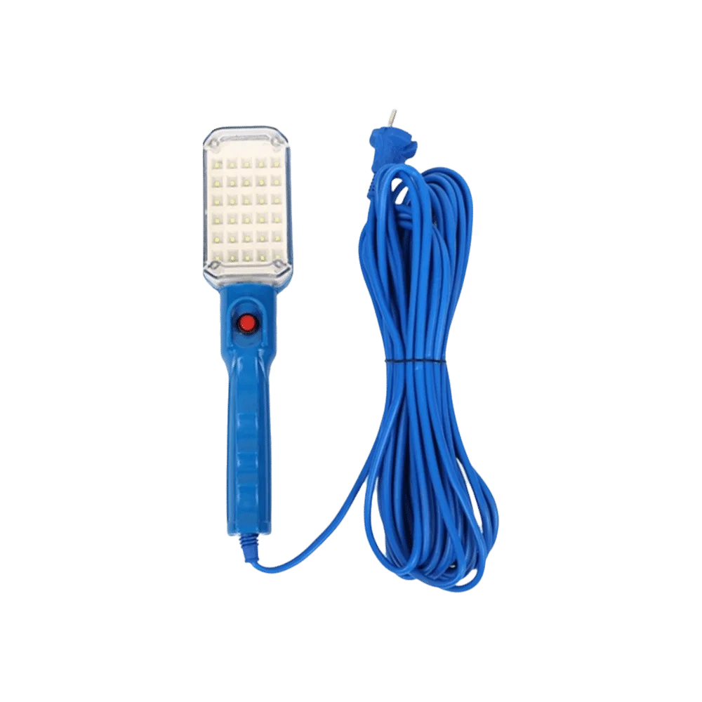 Portable 30 LED Workshop Flashlight 220V Magnet Handheld Repair Lamp Zpaxo Blue B