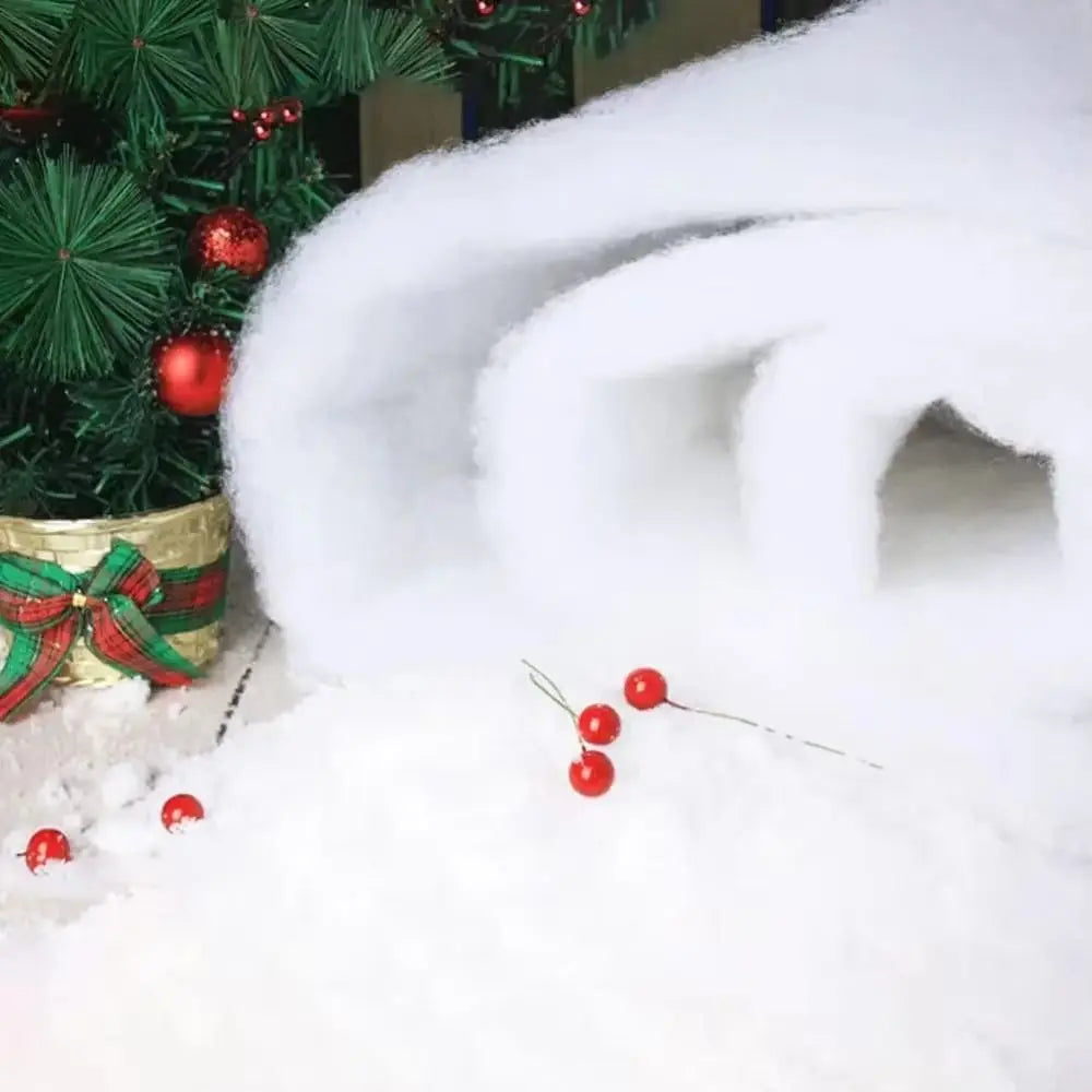 Artificial Christmas Snow Blanket – Fluffy Reusable Winter Mat Christmas Snow Mat Zpaxo