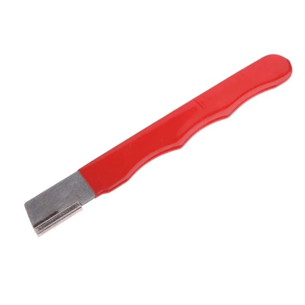 3-Stage Knife & Scissors Sharpener – Tungsten, Diamond & Ceramic Knife Sharpener Zpaxo Red 3pcs
