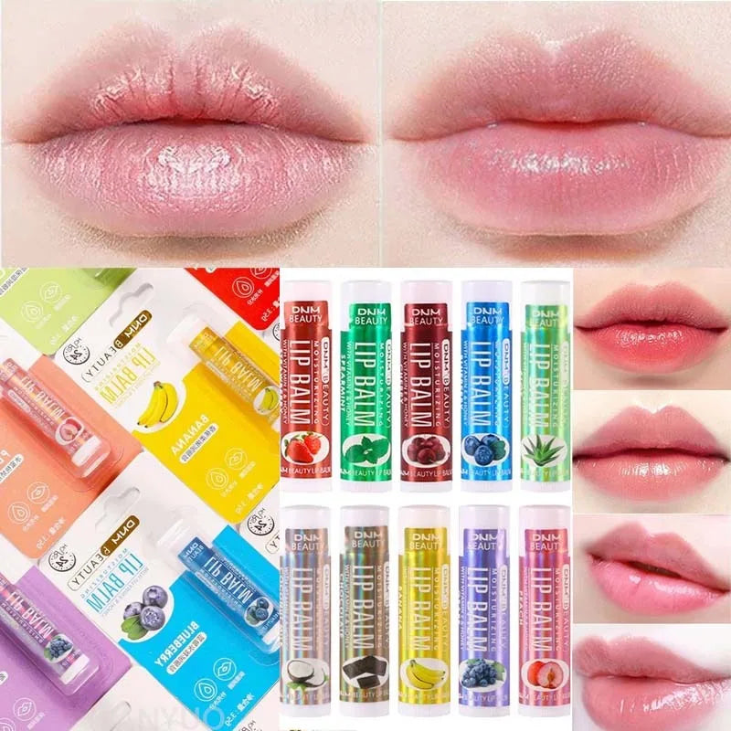 18 Flavors Fruit Lip Balm Oil Moisturizing Long-lasting Gloss Clear