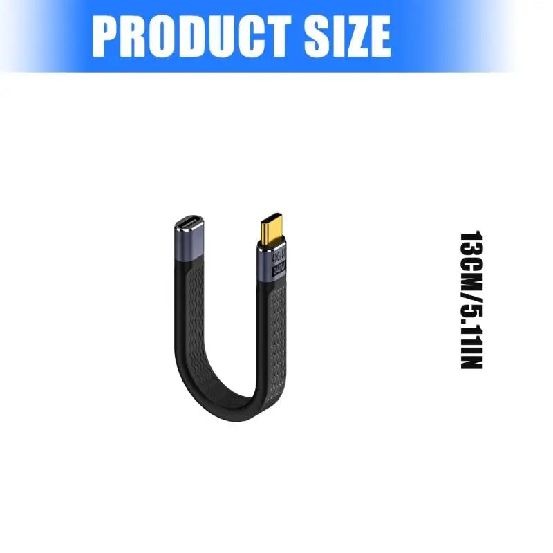 652F Flexible USB C Sync Cable 240W Fast 40Gbps Speed Data Transfer Zpaxo