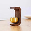 2026 New Arrival！Dopamine Home Wind-Bell Magnetic Inhalation Beech Wood Copper Bell Walnut Ornament Reminder Decorative Bell Zpaxo 3BF045