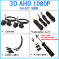 8K AHD 1080P 720P 3D 360 Panoramic Car Camera Rear+front+side SON-WDR