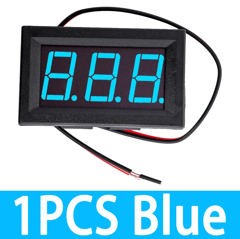 0 56 RGB LED AC Voltmeter 70-500V 2-Wire Voltage Meter 110V 220V DIY Zpaxo 1PCS Blue