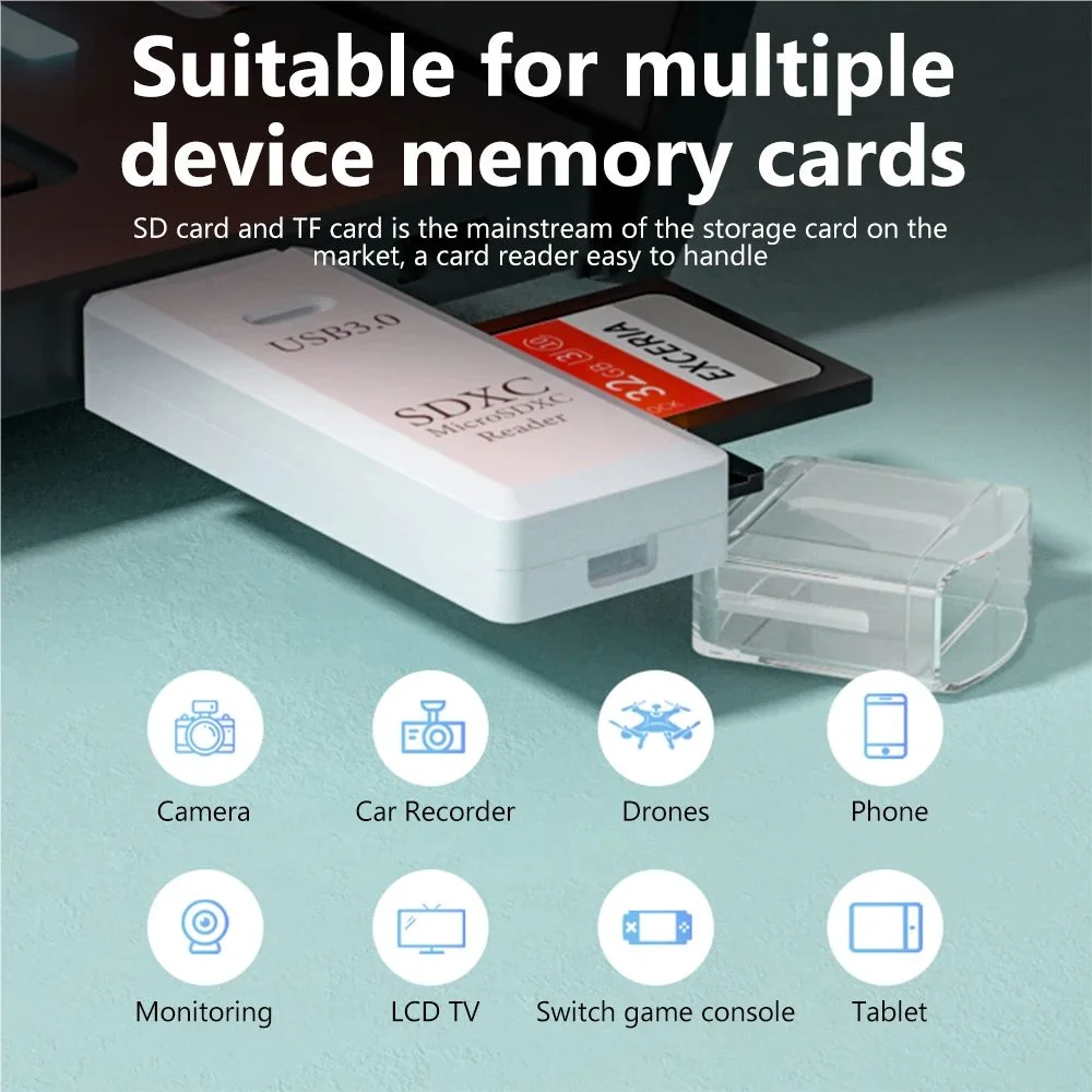 USB 3 0 Card Reader SD TF Multifunctional 1 Suitable Laptops Zpaxo