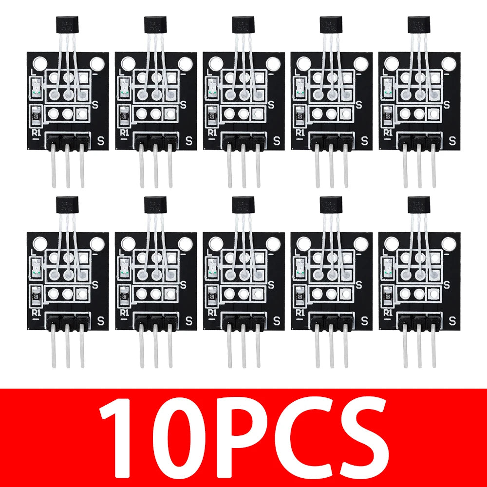 A3144 High Sensitivity Hall Sensor, Magnetic Switch Module Replacement for KY-003 Zpaxo 10pcs
