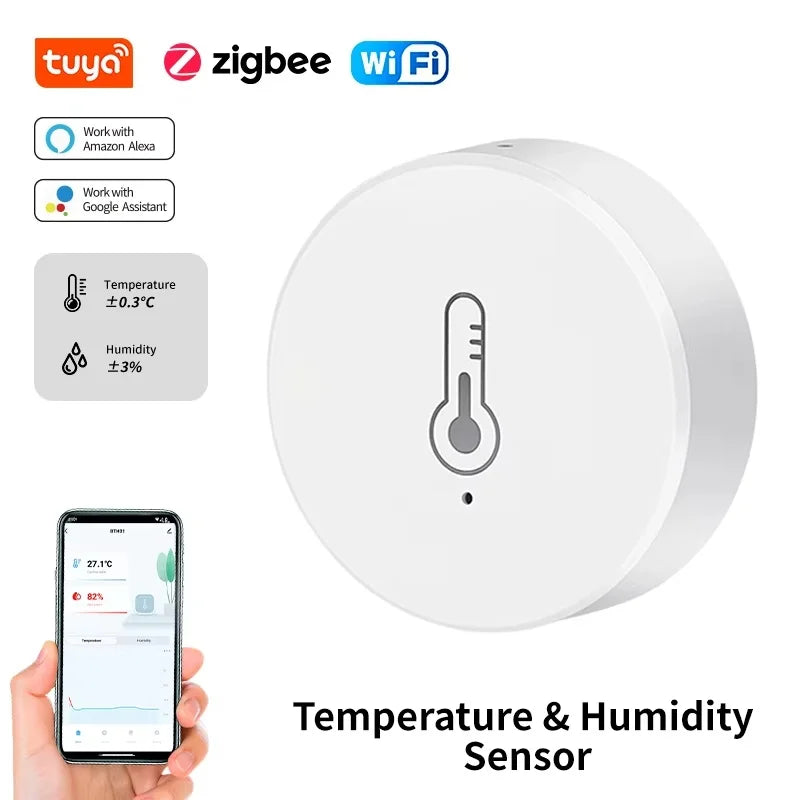 Zigbee Temperature Humidity Sensor Indoor Thermometer Hygrometer App