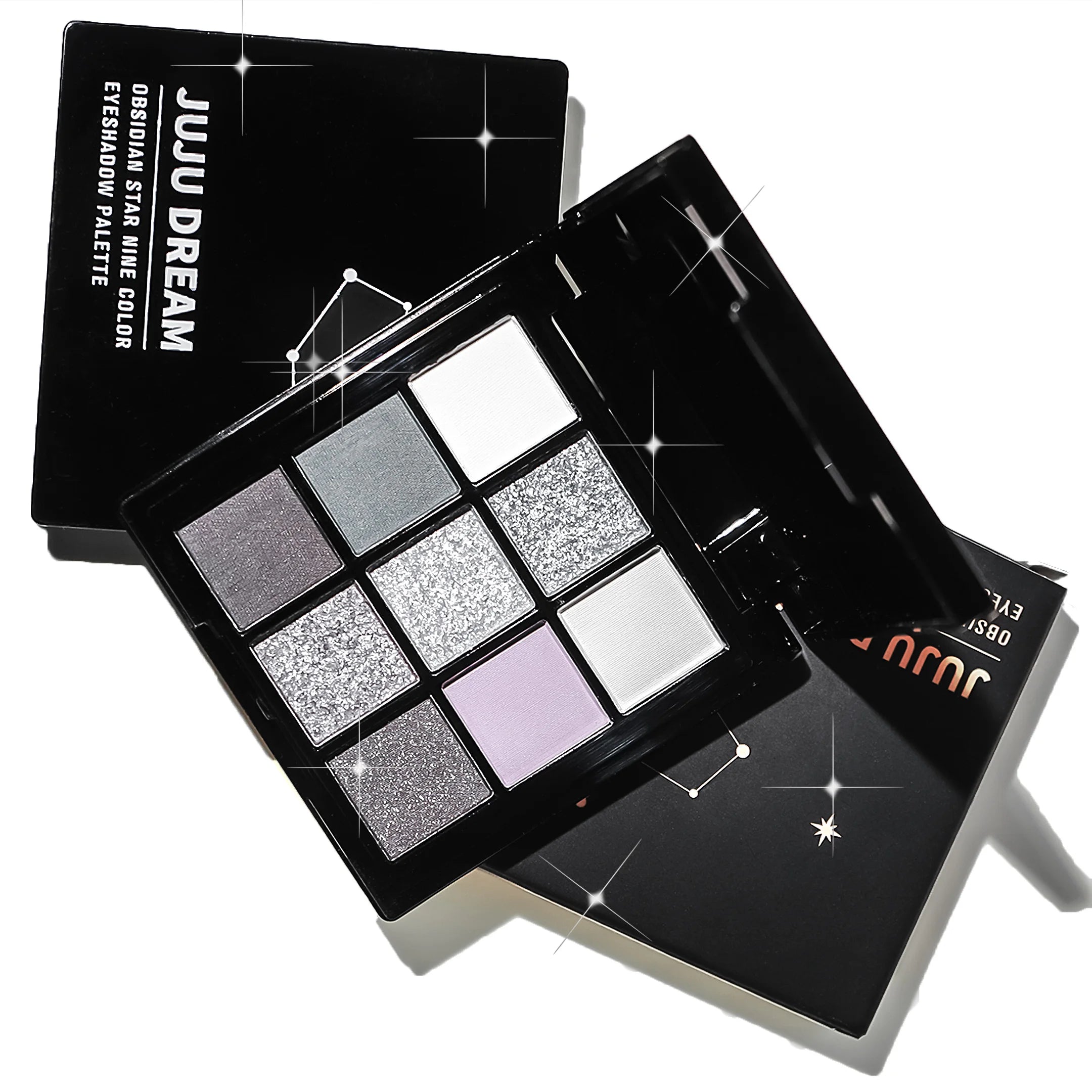 Nine-color eyeshadow palette Makeup Brush, gray-pink smoky makeup, matte pearlescent silkworm brightening makeup Zpaxo
