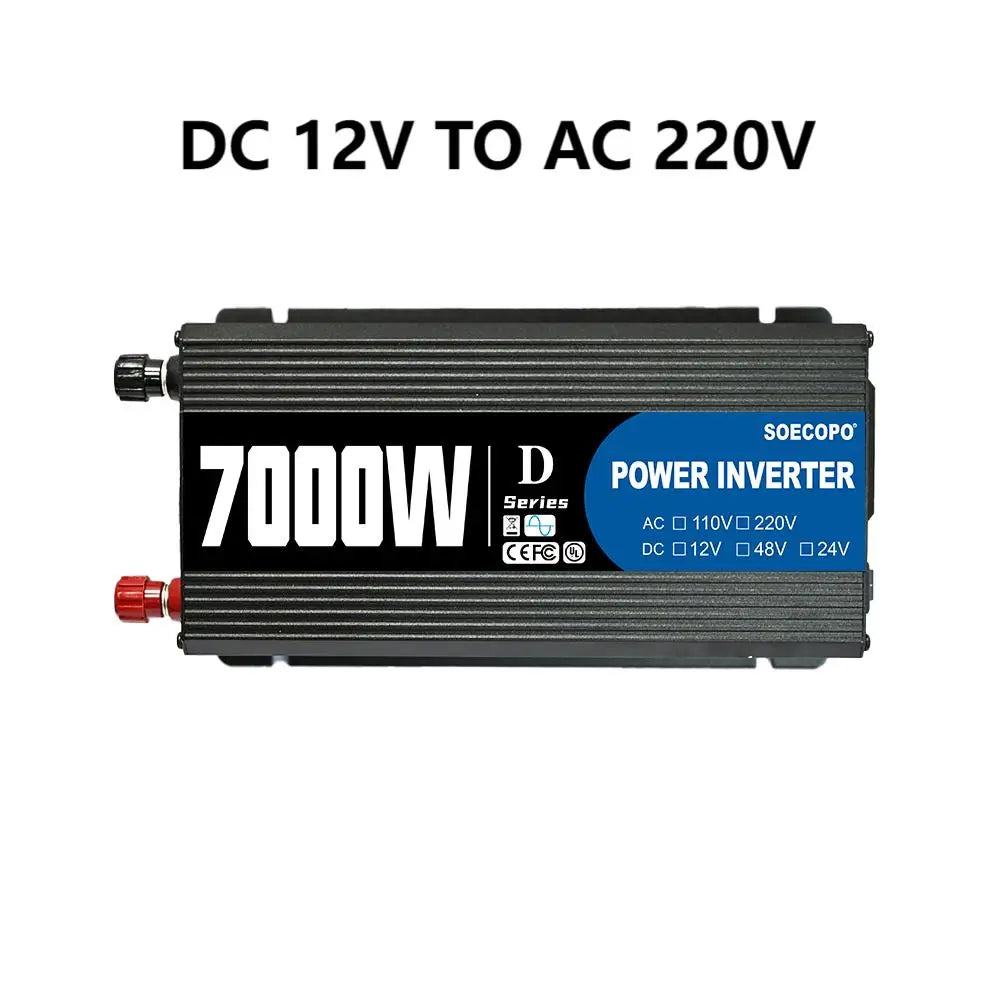 7000W Solar System 12V 110V 220V Off-grid Inverter 100A Controller