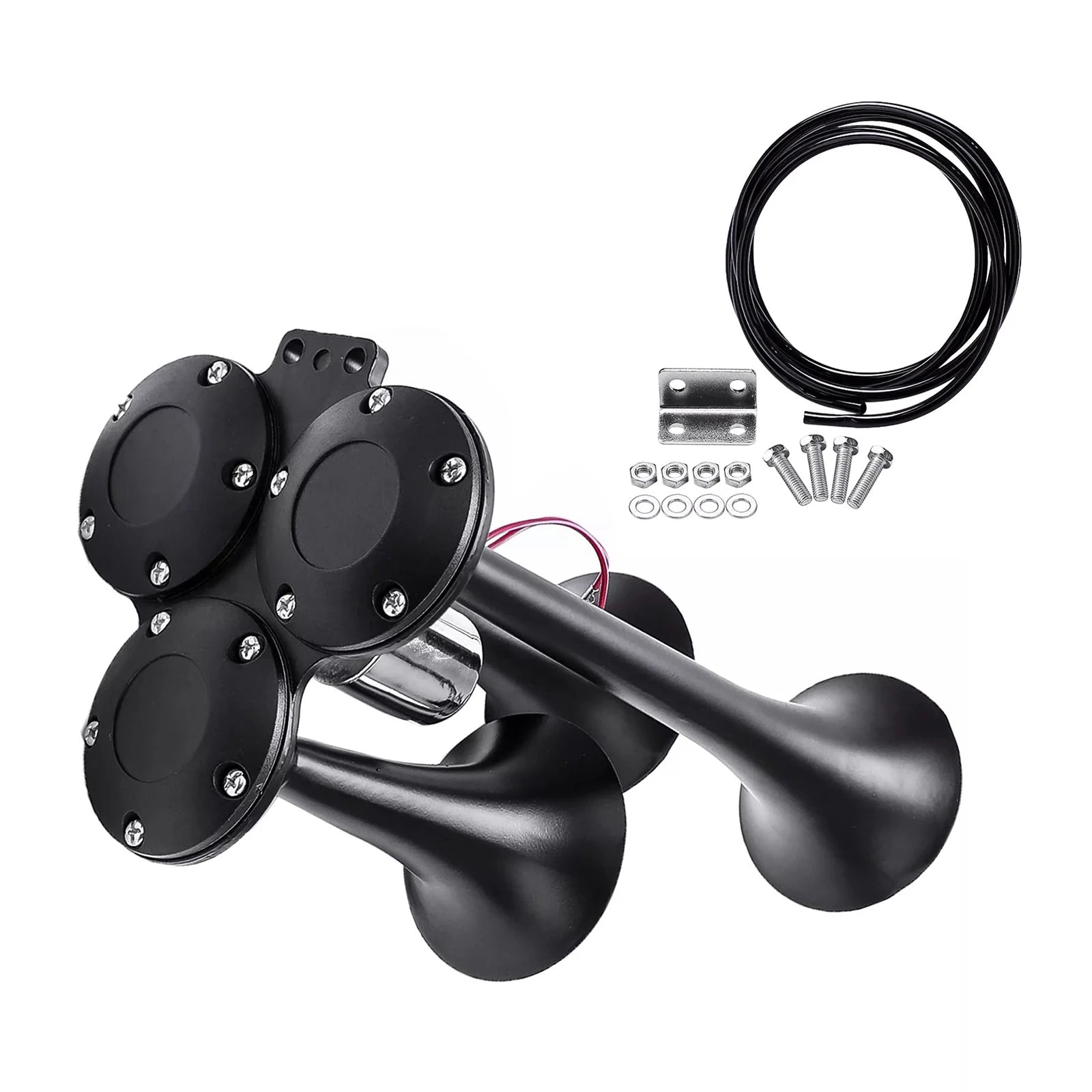 135dB Car Horn DC 12V 24V Air 3 Trumpets Train Horns Trucks Boats
