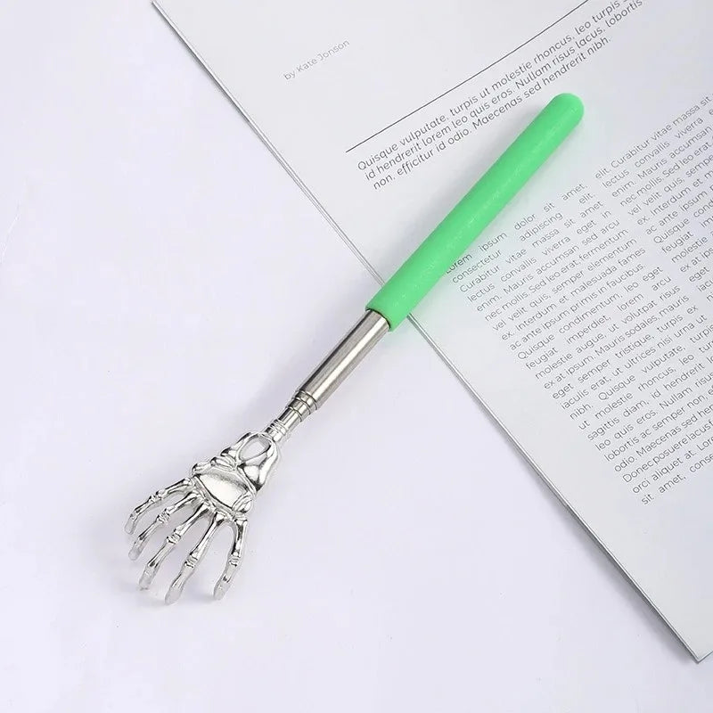 1 Massager Back Stainless Steel Scratcher Ghost Hand Telescopic Zpaxo 1Pcs Green