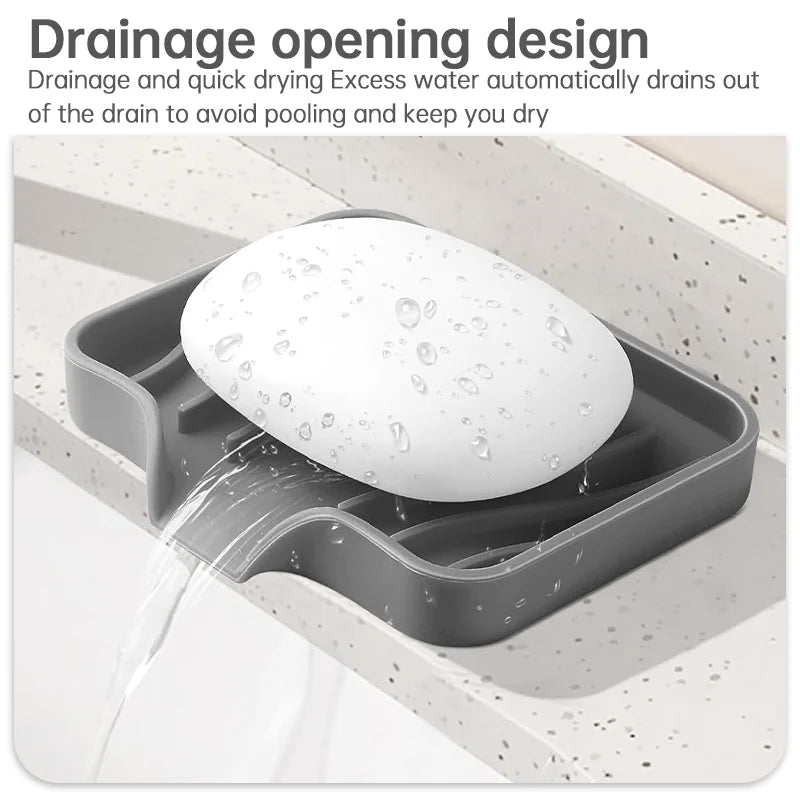 Silicone Faucet Drain Pad Sink Dish Soap Anti-slip Tray Kitchen Mat