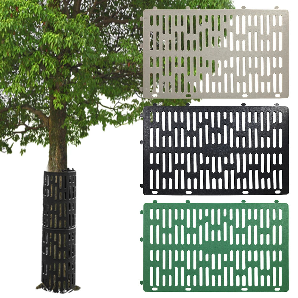 6Pcs Tree Trunk Protector Sapling Fence with Twist Ties Plant Guard Protectors Adjustable for Various Size Trees Plants Zpaxo