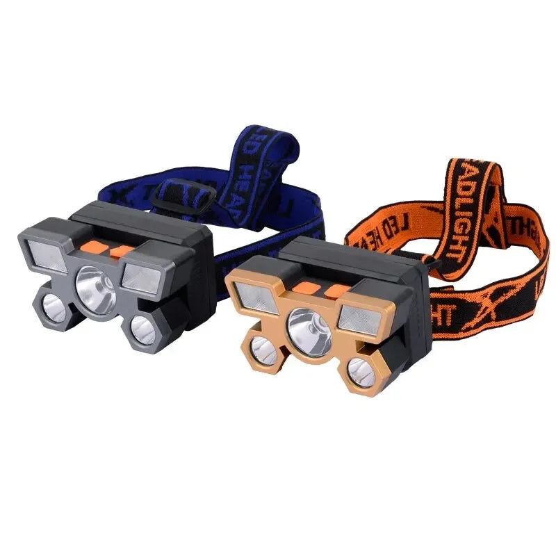 ESMARTER 5-LED Rechargeable Headlamp – 4 Modes, Waterproof