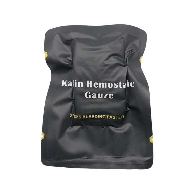 Hemostatic Kaolin Gauze Combat Emergency Trauma Z-Fold Soluble For Ifak Tactical Military First Aid Kit Medical Wound Dressing Zpaxo