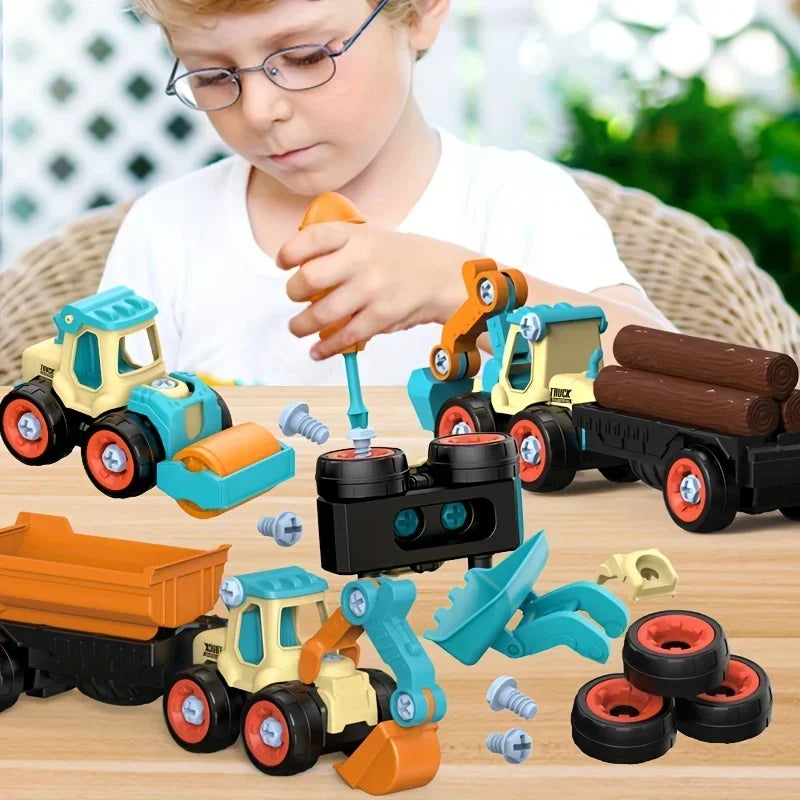 Children's Construction Model DIY Screw-assembly Toy Disassemblable
