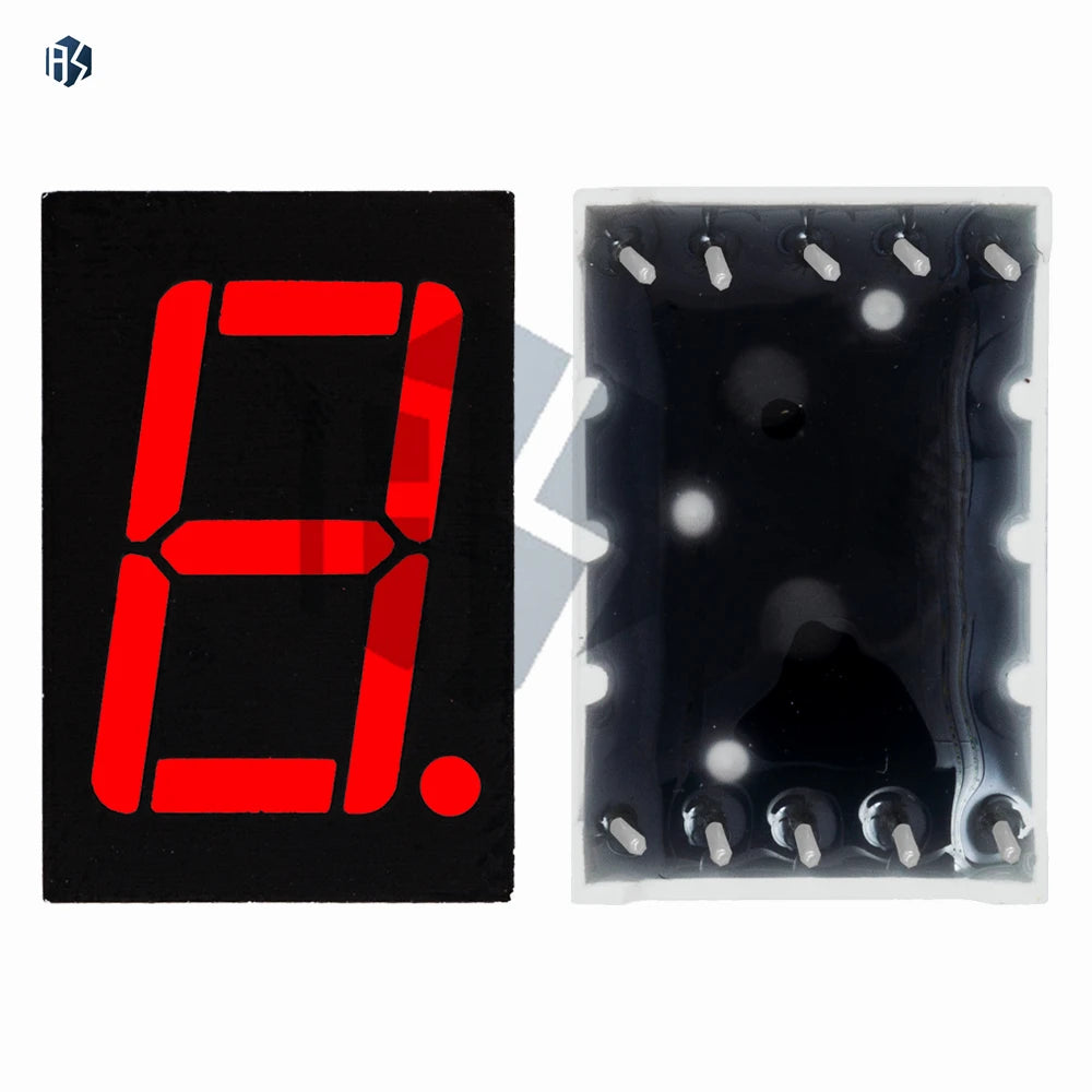 1-Digit Common Cathode 7-Segment LED Display Kit (1-20PCS), 0.56 Inch Red Digital Tube for Electronic Projects Zpaxo