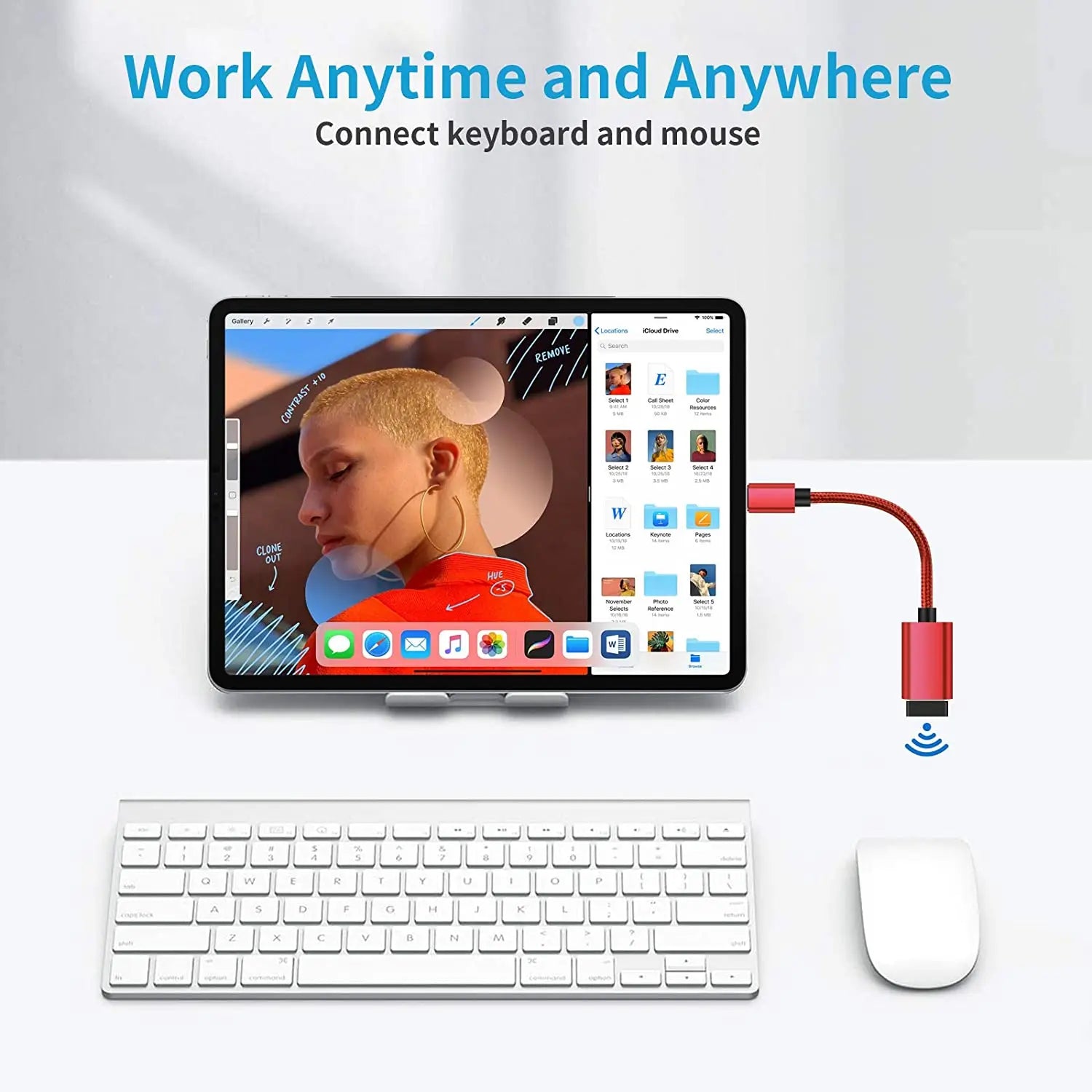 OTG Cable C USB Female Adapter Macbook Samsung Huawei Honor Xiaomi