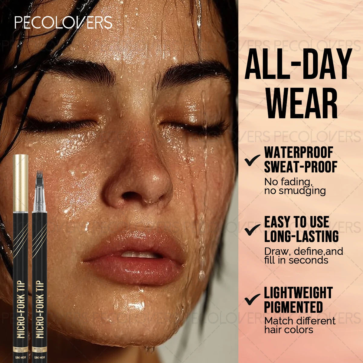 3D Wild Eyebrow Pencil Waterproof Quick-dry Long-lasting Brow Shaping Zpaxo
