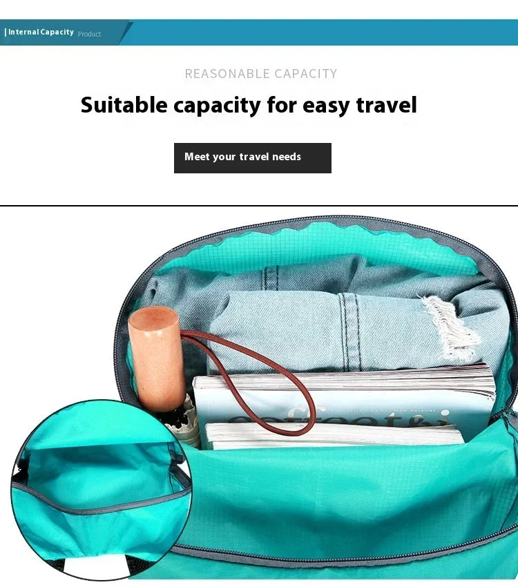 Ultralight Waterproof Folding Backpack - High-Volume Portable Travel Bag Lightweight Outdoor Sports Daypack for Men And Women Zpaxo